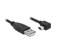 DELOCK 82680 Kabel USB 2.0-A Male to USB mini-B 5-Pin Male Angled Black 0,5m