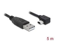 DeLock Cable USB 2.0-A > USB Mini 5 Pin Right Angled 5 m (US IMPORT)