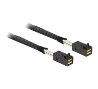DeLOCK Mini SAS HD SFF 8643 x4 Male/Male Cable 0.5 m Black