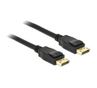 Delock 83808 DisplayPort 1.2 Cable 4K 60Hz 5m Black Gold-plated Co...