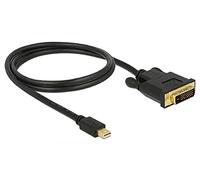 DeLOCK 83988 1 m Mini DisplayPort DVI-D Black Video Cable Adapter Mini DisplayPort DVI-D Male Gold