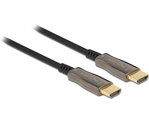 Delock 84039 câble HDMI 25 m HDMI Type A (Standard) Noir, Argent