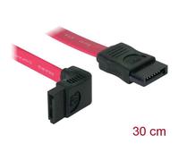 Delock 84249 SATA Connection Cable L-Type with Latch 0.3m Red