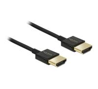 DeLock Cable HDMI A Male A Male High Speed HDMI with Ethernet 3D 4 K 2 m Premium