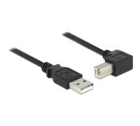 DeLock Cable USB 2.0 A Male to USB 2.0 B Male 90 g Angled Downwards 0.5 m Black