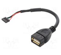 84831 Cable USB 2.0 USB A Female, Angled Connectors 5pin DELOCK