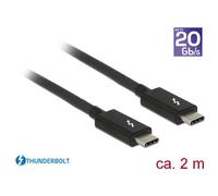 Delock 84847 Thunderbolt 3 USB-C Cable 20Gbps 4K 60W 2 m Black