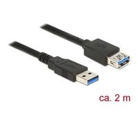 Delock Extension Cable USB 3.0 Type A Male > USB 3.0 Type A Female 2.0 m Black