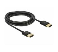 Delock 85117 High Speed HDMI Cable with Ethernet 4K 60Hz 0.25m Sli...