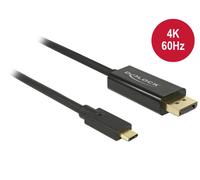 Delock 85257 4k 60hz 3 M Usb-c To Displayport Adapter Black