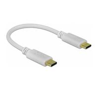 Delock 85357 USB-C cable USB-C plug to USB-C plug White 0.15 m