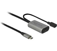 DeLOCK 85392 USB cable 5 m USB C Black,Grey 85392, 5 m, USB C, USB C, 3.1 (3.1 Gen 1), Black,Grey