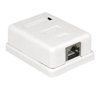 Delock 86169 Modular Wall Outlet 1 Port Cat.6 Shielded Surface Mou...