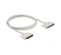 Delock 86883 Serial Cable D-Sub 37-pin Male to Female 2m Beige