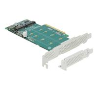 Delock 89045 PCI Express x8 Card to 2 x Internal NVMe M.2 Key M - Bifurcation