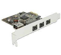 DeLOCK 89864 Internal IEEE 1394/Firewire Interface Card and Adapter - Interface Cards and Adapters (PCIe, IEEE 1394/Firewire, Texas Instruments, Black, Grey, 0.8 Gbps, China)
