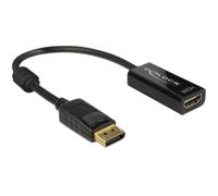 Delock Adaptor Cable DisplayPort 1.2 Male to HDMI Female Black 4K Passive