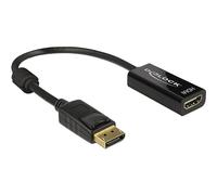 Delock Adaptor Cable DisplayPort 1.2 Male to HDMI Female Black 4K Passive