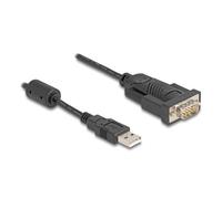 DeLOCK Adapter USB 2.0 Type-A to 1 x Serial RS-232 DB9 Pin Male with Ferrite 0.25m FTDI FT232RL Brand