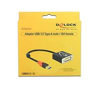 DeLOCK Adaptor Cable USB 3.0 Male to DVI Female Black