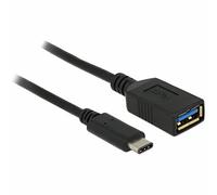 DeLOCK Adaptor Cable USB 3.1 Gen 1 USB Type C Male to USB A Female 15 cm Black