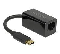 Delock Adaptor USB C 3.1 1 (Male) RJ-45 Gigabit LAN (Black)