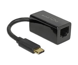 DeLOCK Adaptor USB C 3.1 1 (Male) RJ-45 Gigabit LAN (Black)