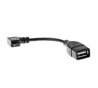 Delock Angled 11cm USB Micro B Male to USB 2.0 A Female Cable
