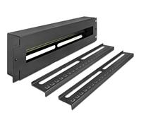 DeLOCK Bracket 19 Inch Circuit Breaker Strip with Cover and Top Hat Rail