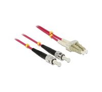 DeLOCK Cable 5 meter LWL LC/ST 50/125 Micrometer OM4 Fiberglass Halogen Free