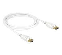 DeLock Cable DisplayPort 1.2 Male to DisplayPort Male 2 m White 4K