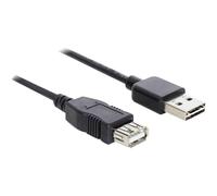 Delock USB-Kabel USB 2.0 USB-A Stecker, USB-A Buchse 5.00m Schwarz b (US IMPORT)