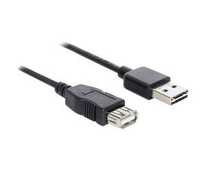 Delock Cable Easy USB 2.0-A Jack > USB 2.0-A Female 5 m