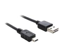 DeLOCK Cable Easy USB 2.0-A Right-Angled to Mini USB 5 Pin Male/Male 1 m