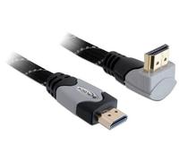 DeLOCK Cable HDMI A-A St/St 1.4 Angled Upwards [SC] grey 5 m