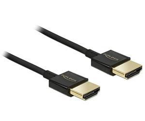 DeLock Cable HDMI A Male A Male High Speed HDMI with Ethernet 3D 4 K 2 m Premium