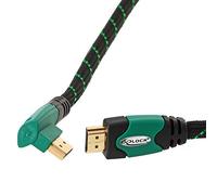 Delock Cable HDMI A Male to A Male 1.4 Angled Right Green (SC) green 1 m