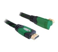 DeLOCK Cable HDMI A Male to A Male 1.4 Angled Right Green (SC) green 2m 2m green