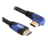 Delock Cable HDMI A Male to Male 1.4 Angled Left (SC) Blue 2m 2m (6.56') - rca p