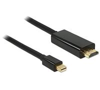 DeLOCK 83699 video cable adapter 2 m Mini DisplayPort HDMI Black -