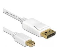 Delock DisplayPort Anschlusskabel 5.00m 83484 vergoldete Steckkontakte Weiß [1x