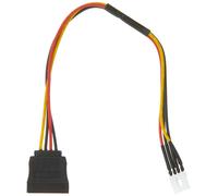 DeLOCK Cable Power SATA 15 Pin Male to Floppy 4 83877 Cable Power SATA 15 Pin Male to Floppy 4,Black/red/yellow, 24cm