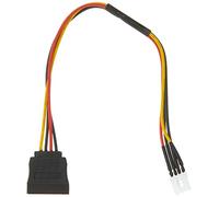 DeLOCK Cable Power SATA 15 Pin Male to Floppy 4 83877 Cable Power SATA 15 Pin Male to Floppy 4,Black/red/yellow, 24cm