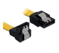 Delock Cable SATA 6 GB/s 50 cm Yellow Down/Straight Metal