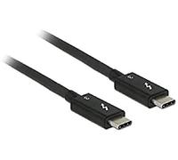 DeLOCK cable Thunderbolt 3 USB-C to male USB-C, black black Black 0.5m