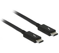 DeLOCK cable Thunderbolt 3 USB-C to male USB-C, black black Black 1 m