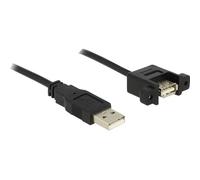 DeLOCK Cable USB 2.0 A Male to USB 2.0 A Female for Installation 1 m Black