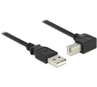 DeLock Cable USB 2.0 A Male to USB 2.0 B Male 90 g Angled Downwards 0.5 m Black