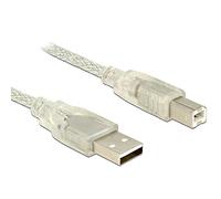 DeLOCK Cable USB 2.0 A To USB 2.0 B Male 3 M Transparent