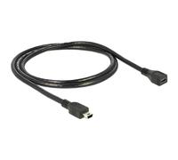DeLOCK Cable USB 2.0 Mini B Extension M/F 1 m
